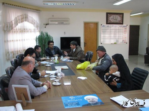 ملاقات عمومی فرماندار کلاله با شهروندان و مراجعه کنندگان