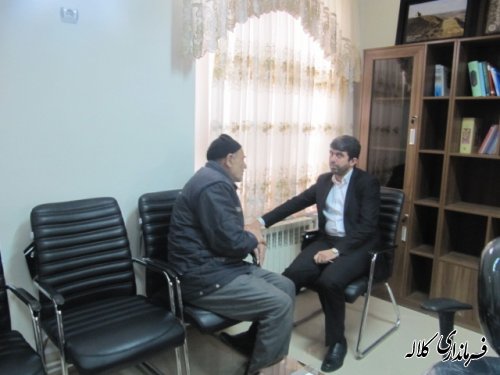 دیدار فرماندار کلاله با شهروندان و مراجعه کنندگان