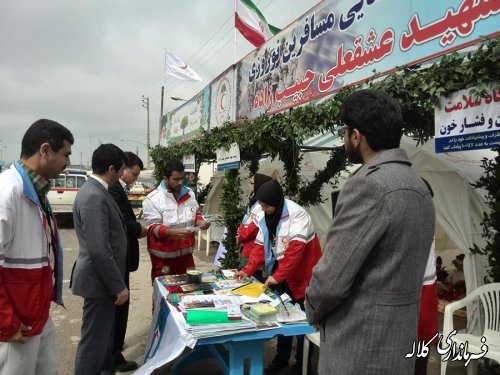 بازدید فرماندار کلاله از پایگاه شهید حبیب زاده هلال احمر