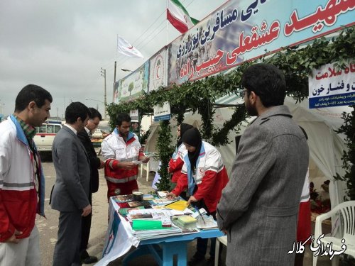 حضور فرماندار کلاله در پایگاه شهید حبیب زاده هلال احمر