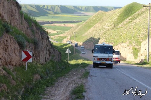 پیاده روی خانوادگی شهروندان کلاله ای به سمت بقعه حضرت خالد نبی (ع) برگزار شد