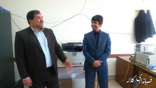 دیدار فرماندار کلاله با مدیرکل اداری و مالی استانداری