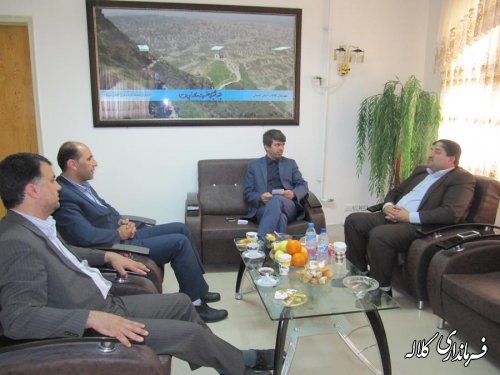 دیدار فرماندار کلاله با مدیرکل اداری و مالی استانداری