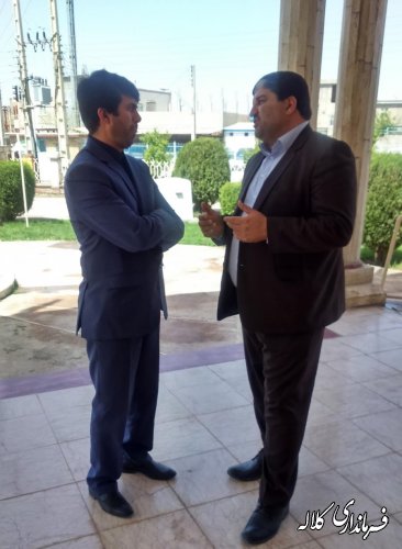 دیدار فرماندار کلاله با مدیرکل اداری و مالی استانداری