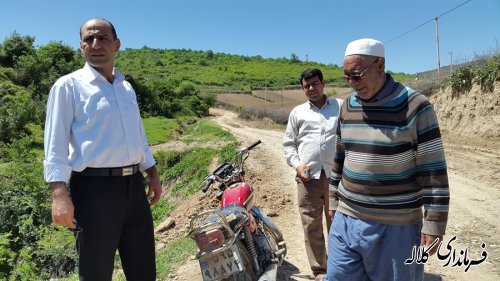 امروز بخشدار پیشکمر از چند روستای تابعه بازدید کرد