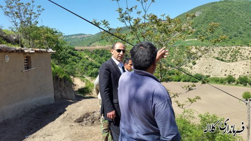 امروز بخشدار پیشکمر از چند روستای تابعه بازدید کرد