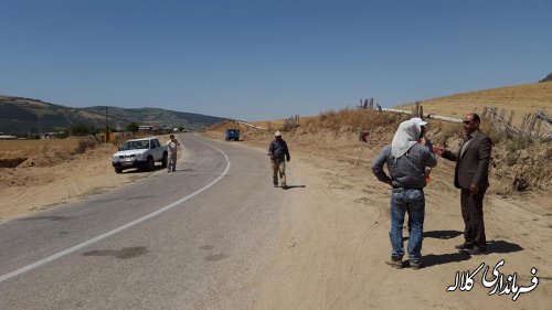 بازدید بخشدار پیشکمر از پروژه گازرسانی به روستاهای بخش پیشکمر