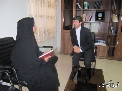 دیدار فرماندار کلاله با شهروندان و مراجعه کنندگان