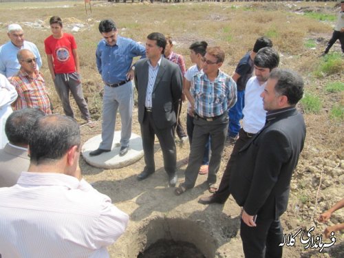 بازدید مدیرعامل آب روستایی استان از روستاهای بدون آب شهرستان کلاله