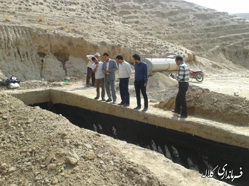 بازدید بخشدار مرکزی از طرح های عمرانی روستای گچی سوی بالا