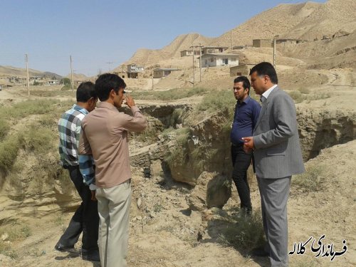 بازدید بخشدار از پل ورودی روستای اوقچی