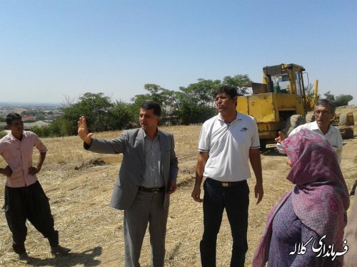 با حضور بخشدار مرکزی مشکل بازگشایی معبر روستای اجن یلی برطرف شد