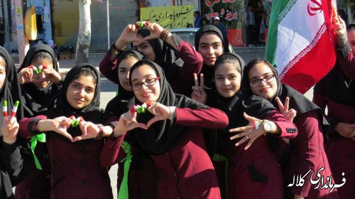 'گزارش راهپیمایی 13 آبان در کلاله + گزارش تصویری