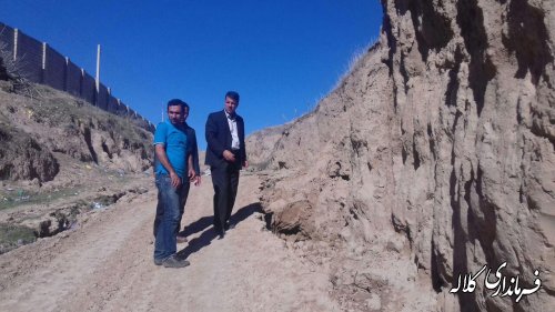 بخشدار مرکزی از نقطه بحرانی حاشیه روستای مالای شیخ غراوی