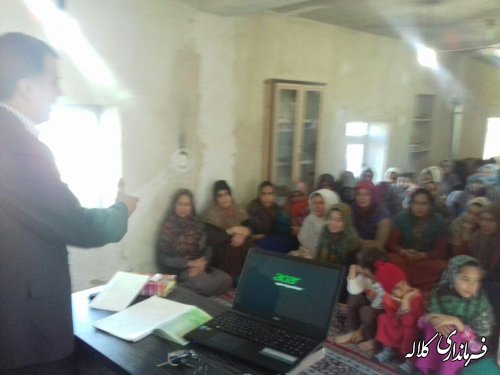 کلاس آموزشی مسائل اجتماعی خانوار در روستای مالای شخ غراوی بخش مرکزی برگزارشد