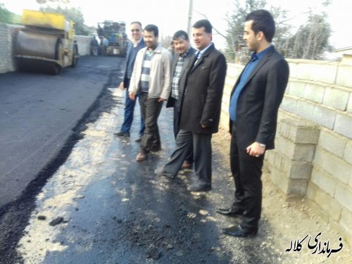 معابر روستای دهنه بخش مرکزی اسفالت شد