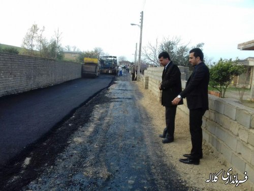 معابر روستای دهنه بخش مرکزی اسفالت شد