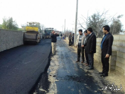 معابر روستای دهنه بخش مرکزی اسفالت شد