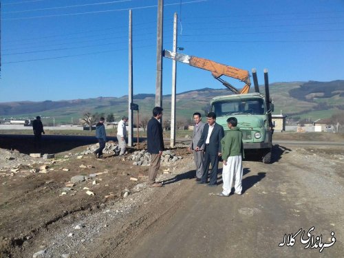 توسعه شبکه برق در روستاهای بخش مرکزی