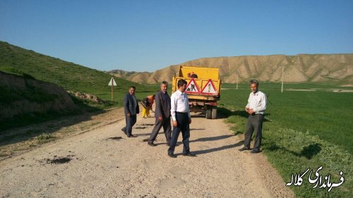 بازدید فرماندار از جاده و مسیر دسترسی روستای گچی سو