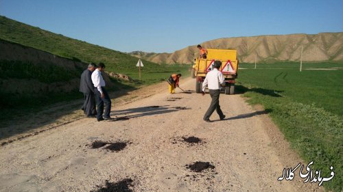 بازدید فرماندار از جاده و مسیر دسترسی روستای گچی سو