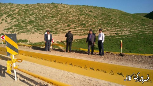 بازدید فرماندار از جاده و مسیر دسترسی روستای گچی سو