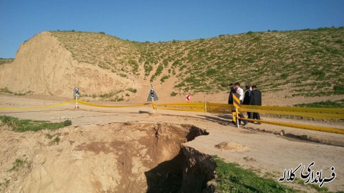 بازدید فرماندار از جاده و مسیر دسترسی روستای گچی سو