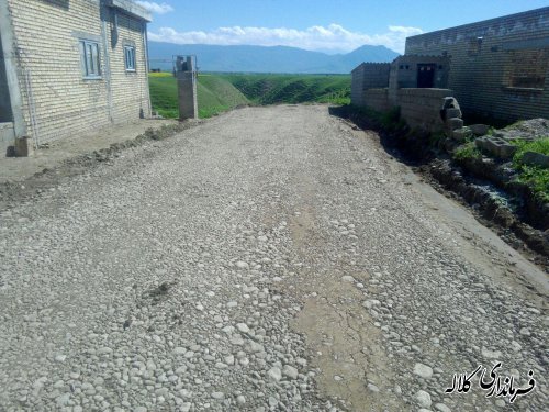 معابر روستای مالای شیخ غراوی زیرسازی شد