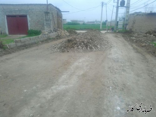 معابر روستای مالای شیخ غراوی زیرسازی شد