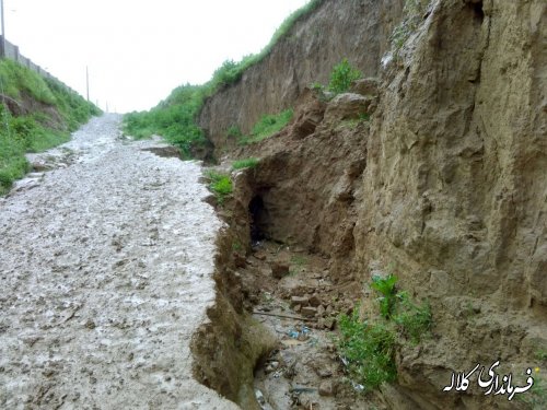 وضعیت بحرانی مسیر خروجی روستای مالای شیخ غراوی کلاله