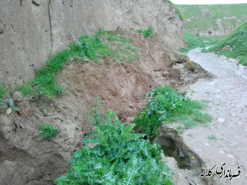 وضعیت بحرانی مسیر خروجی روستای مالای شیخ غراوی کلاله