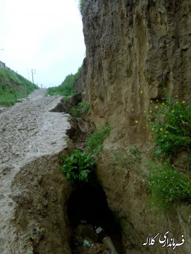 وضعیت بحرانی مسیر خروجی روستای مالای شیخ غراوی کلاله