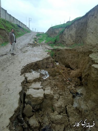 وضعیت بحرانی مسیر خروجی روستای مالای شیخ غراوی کلاله