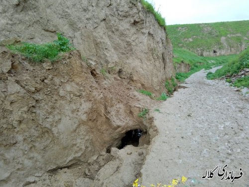 وضعیت بحرانی مسیر خروجی روستای مالای شیخ غراوی کلاله