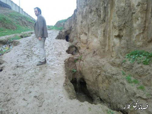 وضعیت بحرانی مسیر خروجی روستای مالای شیخ غراوی کلاله