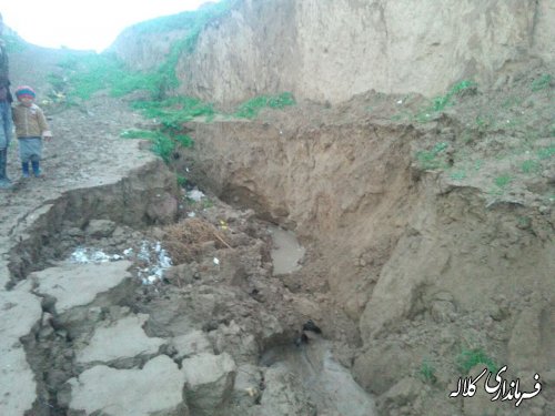 وضعیت بحرانی مسیر خروجی روستای مالای شیخ غراوی کلاله