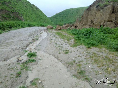 وضعیت بحرانی مسیر خروجی روستای مالای شیخ غراوی کلاله