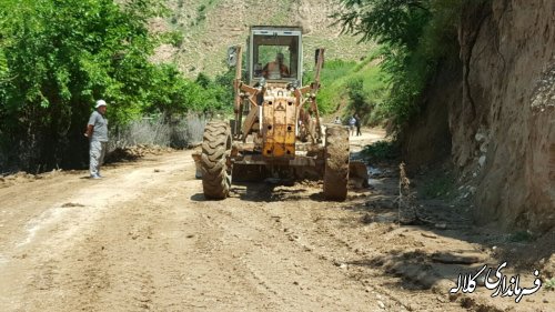 بازدید بخشدار پیشکمر از مناطق سیل زده بخش پیشکمر