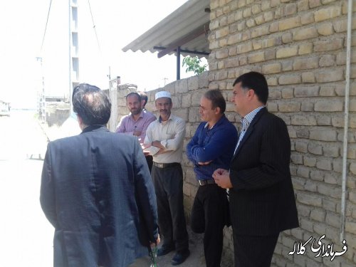 بازدید بخشدارمرکزی ومسئولین ادارات شهرستان از روستاهای دهستان کنگور