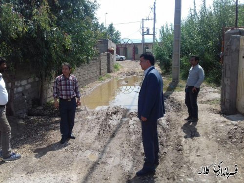 معابر روستای دشتی بخش مرکزی در دستور شن ریزی قرار گرفت