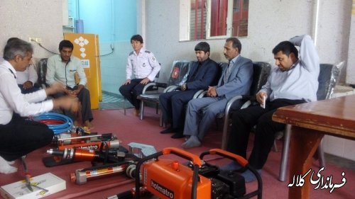 بازدید فرماندار از آتش نشانی شهرداری کلاله