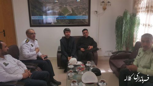 دیدار فرماندار کلاله با پلیس راهور استان