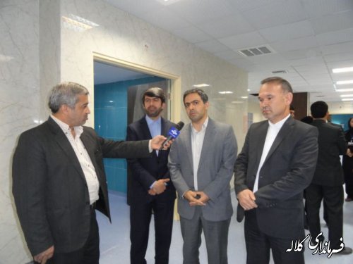 تجهیز کلینیک تخصصی شهرستان کلاله در حال انجام است.