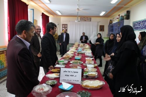 جشنواره غذای سالم در مدارس شهرستان کلاله برگزار شد