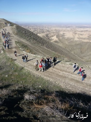 مراسم پیاده روی و دسته روی اربعین حسینی تا بقعه خالدنبی کلاله برگزار شد