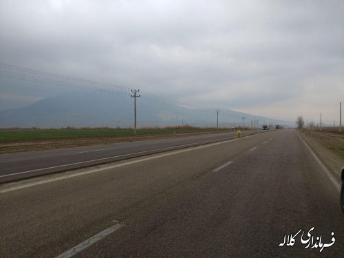 طرح ایمن سازی جاده کلاله در دستور کار قرار گفت