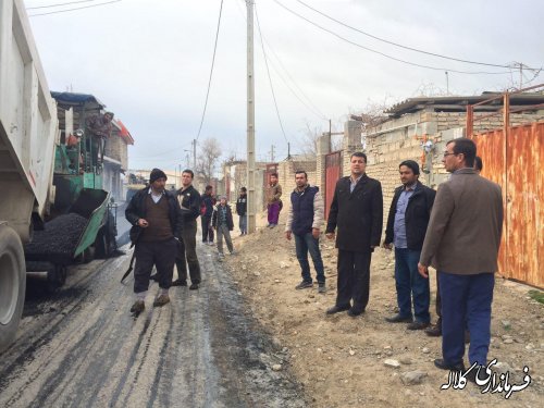 معابر روستای باینال دهستان کنگور بخش مرکزی زیرسازی و آسفالت شد