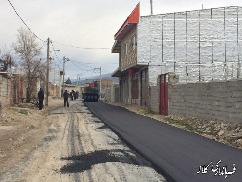 معابر روستای باینال دهستان کنگور بخش مرکزی زیرسازی و آسفالت شد