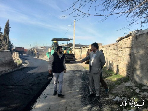 معابر روستای حیدر آباد دهستان کنگور بخش مرکزی زیرسازی و آسفالت شد