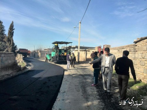 معابر روستای حیدر آباد دهستان کنگور بخش مرکزی زیرسازی و آسفالت شد